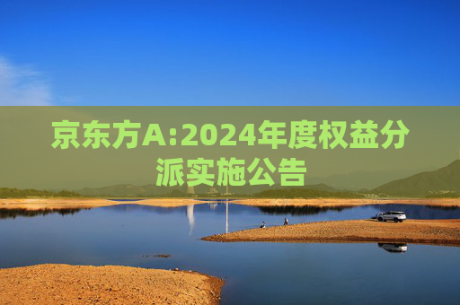 京东方A:2024年度权益分派实施公告