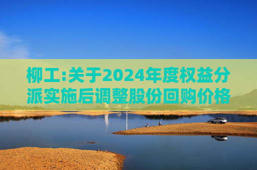 柳工:关于2024年度权益分派实施后调整股份回购价格上限的公告  第1张