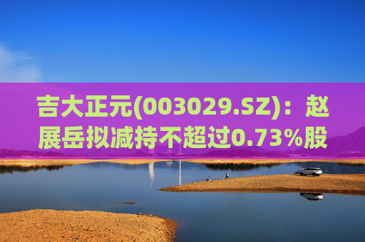 吉大正元(003029.SZ)：赵展岳拟减持不超过0.73%股份