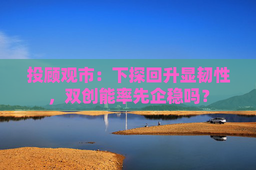投顾观市:下探回升显韧性,双创能率先企稳吗?