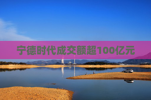 宁德时代成交额超100亿元