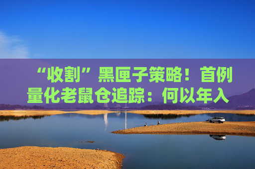 “收割”黑匣子策略!首例量化老鼠仓追踪:何以年入8857万?