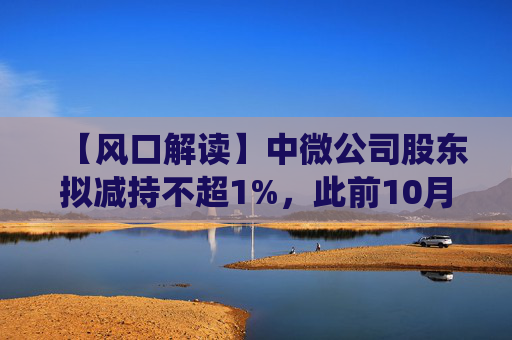 【风口解读】中微公司股东拟减持不超1%，此前10月亦披露减持公告