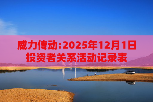 威力传动:2025年12月1日投资者关系活动记录表