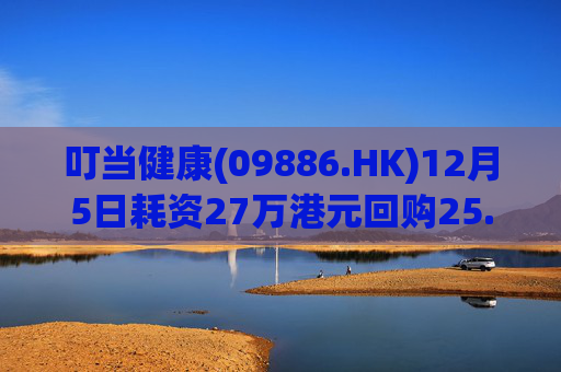 叮当健康(09886.HK)12月5日耗资27万港元回购25.5万股