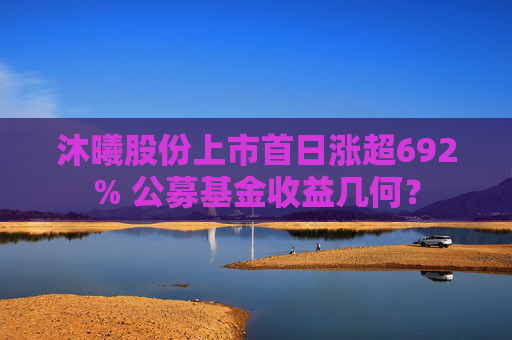 沐曦股份上市首日涨超692% 公募基金收益几何?