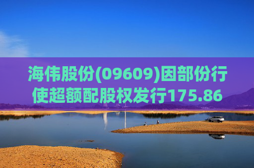 海伟股份(09609)因部份行使超额配股权发行175.86万股