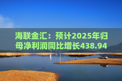 海联金汇：预计2025年归母净利润同比增长438.94%-581.30%