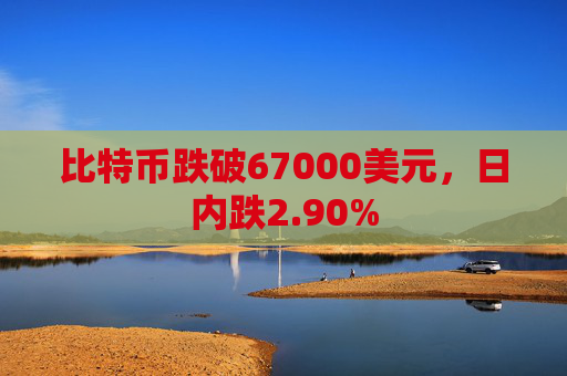 比特币跌破67000美元，日内跌2.90%