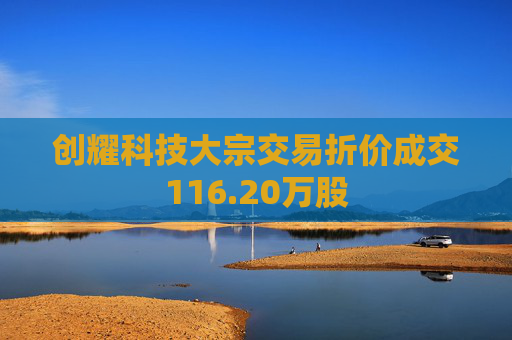 创耀科技大宗交易折价成交116.20万股