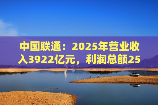 中国联通:2025年营业收入3922亿元,利润总额253亿元
