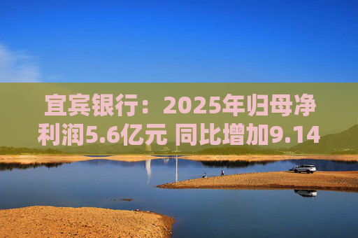 宜宾银行：2025年归母净利润5.6亿元 同比增加9.14%