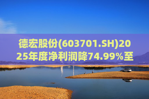 德宏股份(603701.SH)2025年度净利润降74.99%至1153.69万元