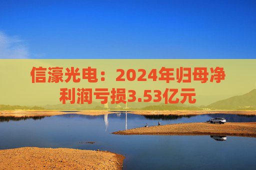 信濠光电:2024年归母净利润亏损3.53亿元