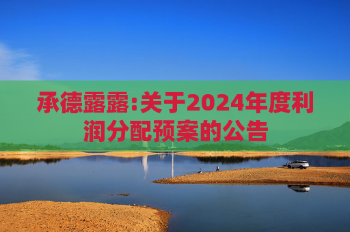 承德露露:关于2024年度利润分配预案的公告