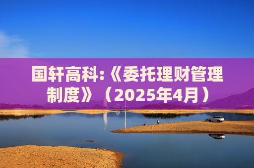 国轩高科:《委托理财管理制度》（2025年4月）  第1张