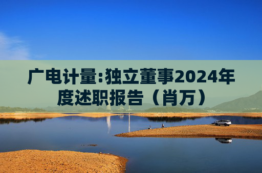广电计量:独立董事2024年度述职报告（肖万）  第1张