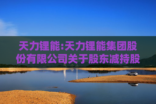 天力锂能:天力锂能集团股份有限公司关于股东减持股份的预披露公告