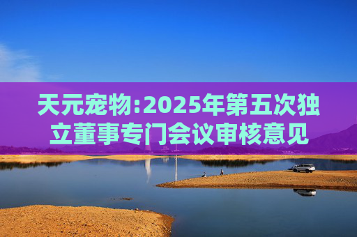 天元宠物:2025年第五次独立董事专门会议审核意见