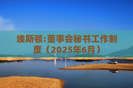 埃斯顿:董事会秘书工作制度（2025年6月）