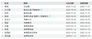 工银瑞信基金高管变更：“工行系”杨帆出任总经理 张桦任副总经理