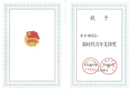科技巾帼勇攀峰 青春笔墨绘担当――国寿青年康亚楠荣获2025年度新时代青年先锋奖 第1张 科技巾帼勇攀峰 青春笔墨绘担当――国寿青年康亚楠荣获2025年度新时代青年先锋奖 第1张