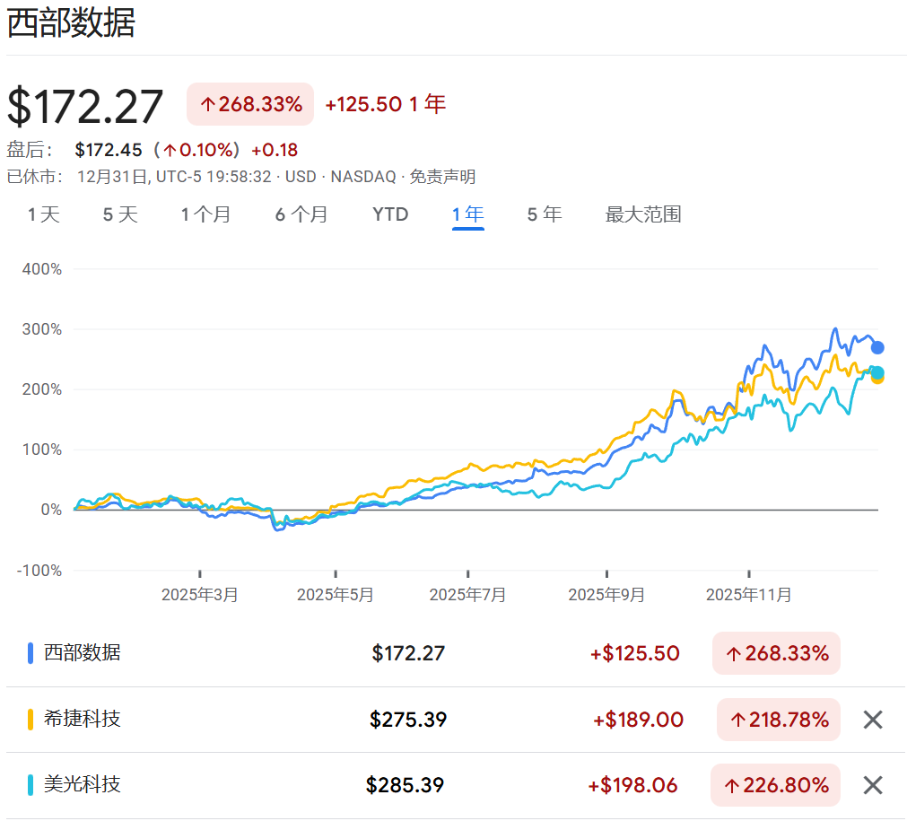 2025年美股最强Top 10，存储占了3只  第1张