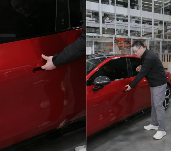 雷军：新一代小米SU7内置机械结构，可电动也可以机械打开  第1张